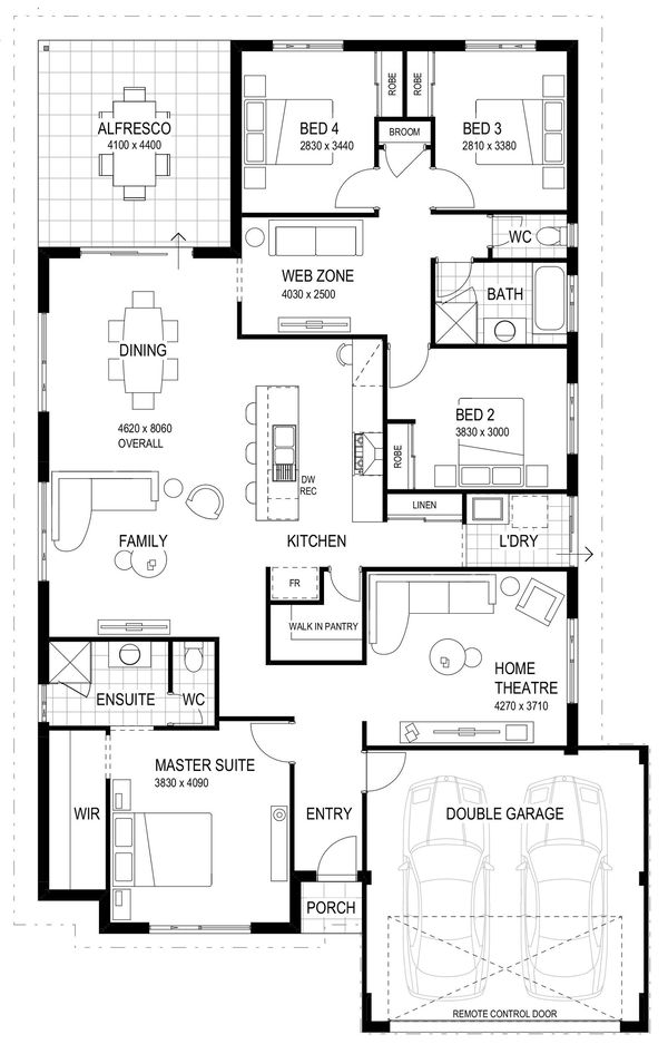 Wa Country Builders - The Brookton - Floorplan - 6222P Brookton 15M Brochure Artwork