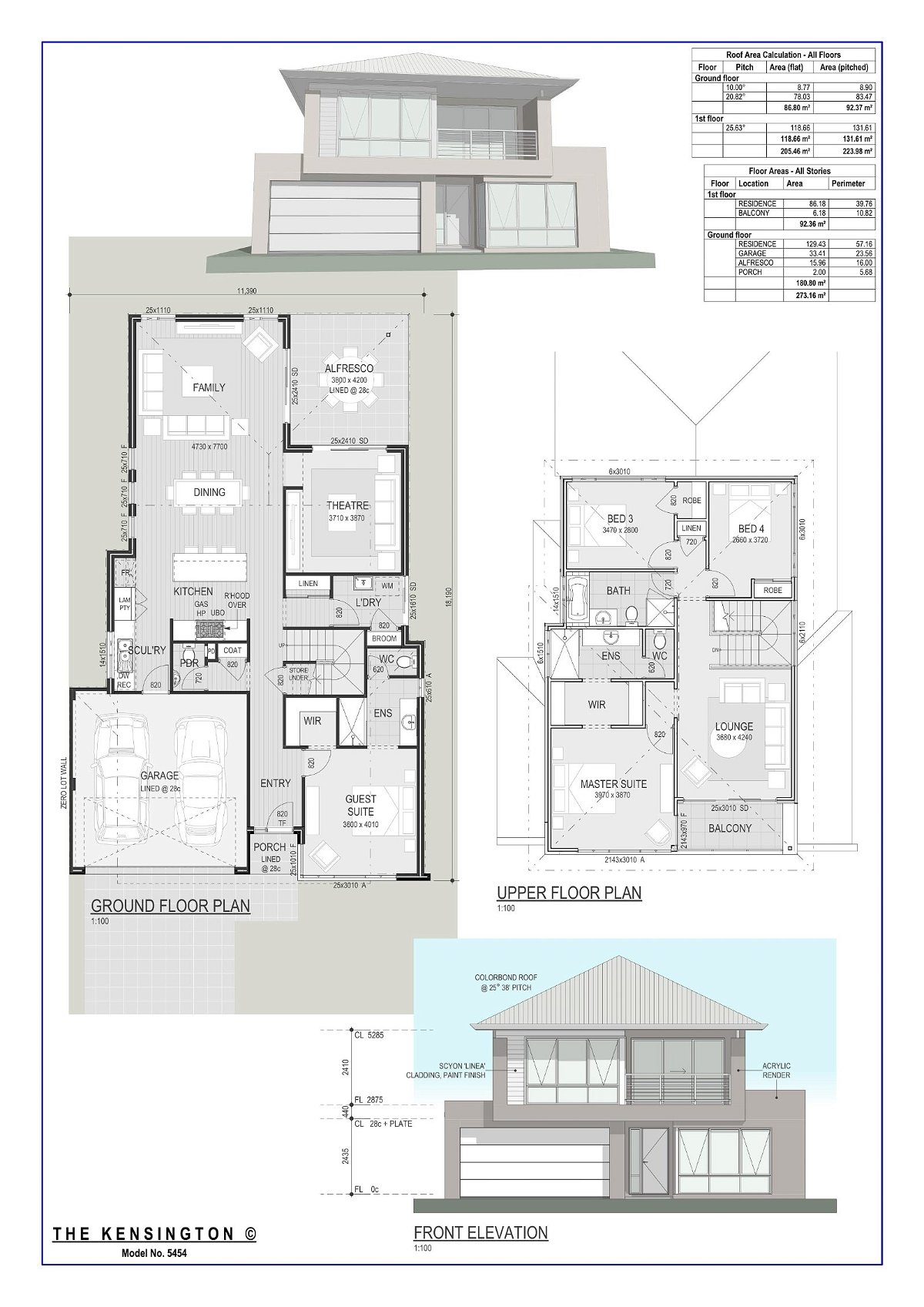 Residential Attitudes -  - Floorplan - The Kensington 1 Copy