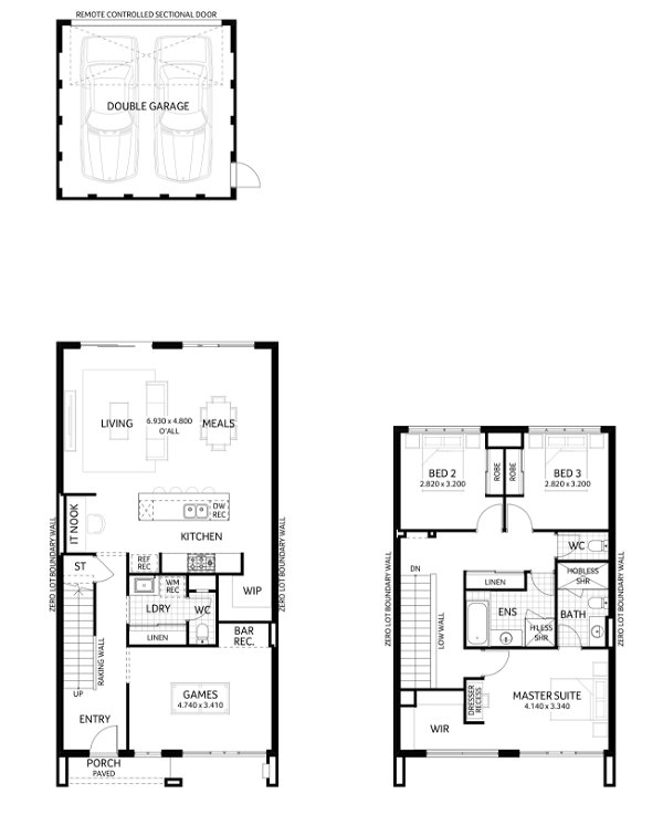 Plunkett Homes - Newcastle | Lifestyle - Floorplan - Newcastle Lifestyle Contemporary Marketing Plan A3