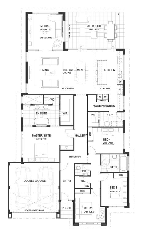Wa Country Builders - Geographe Manor - Floorplan - Geographe Manor 4456D As Displayed Floorplan
