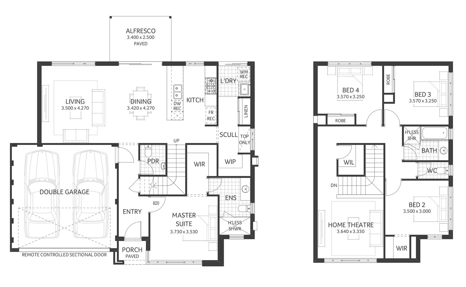 Vincent | Mid-Century - 4 Bedroom 2 Bathroom {listing.design.storeys ...