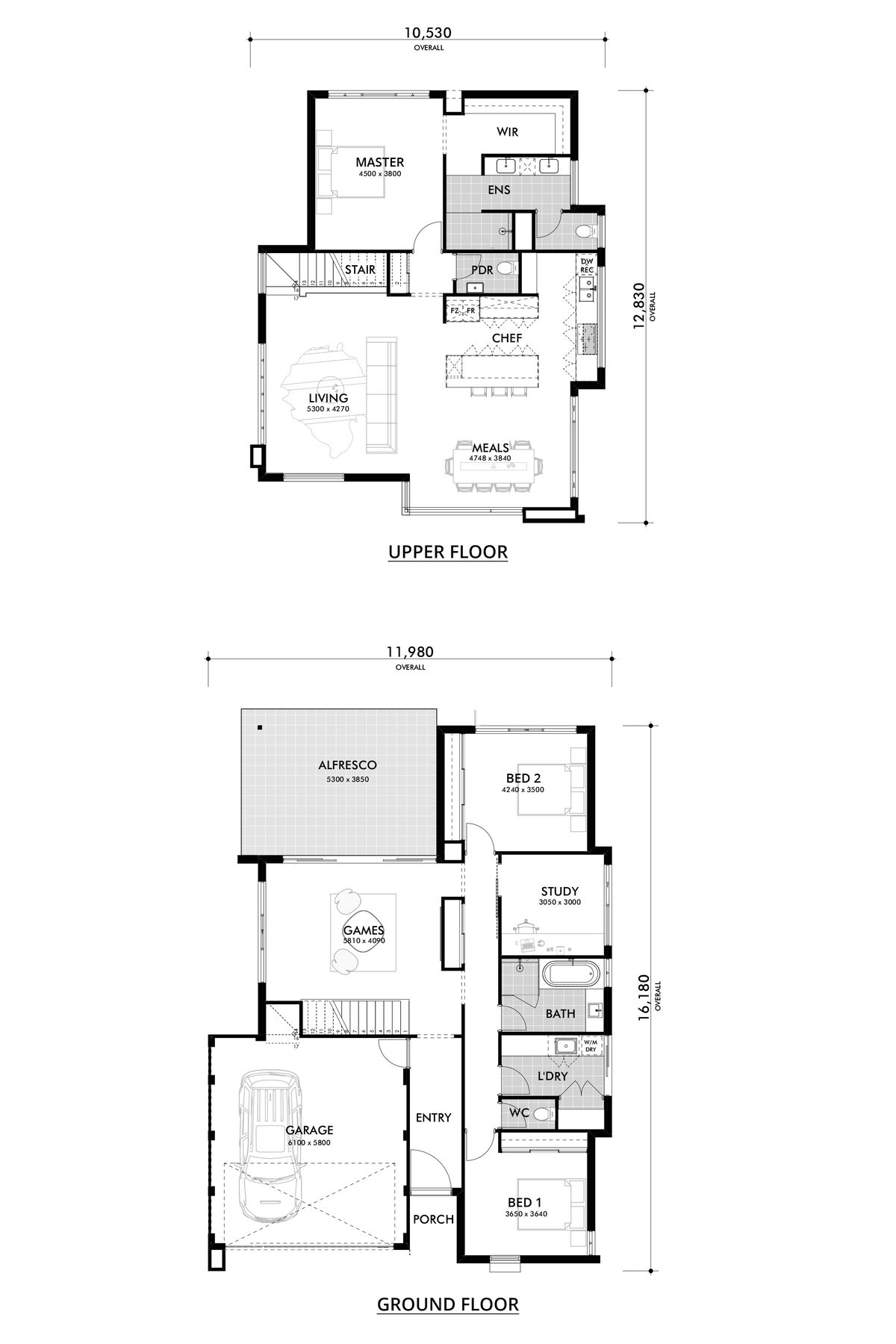Oswald Homes - The Elevation - Floorplan - The Elevation Floor Plan