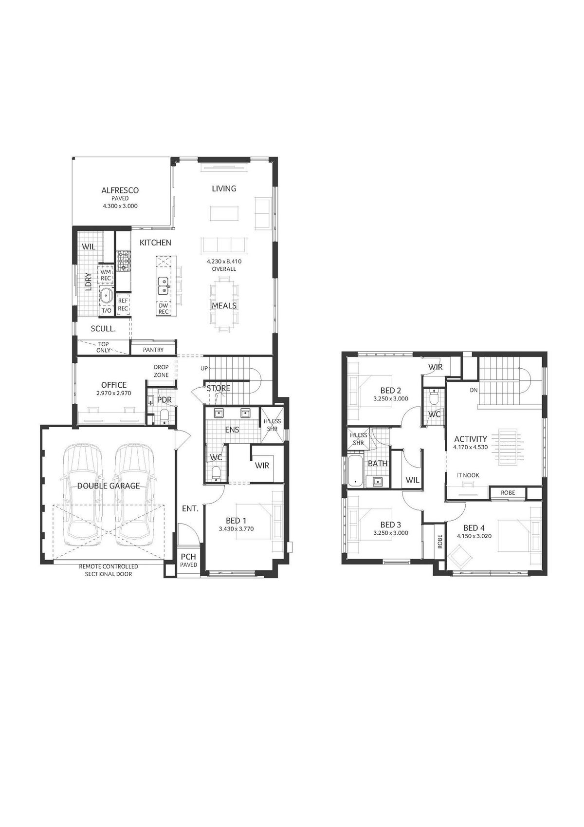 Plunkett Homes -  - Floorplan - Waterford Luxe Hamptons Web Plan 1