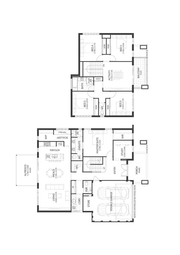 Plunkett Homes -  - Floorplan - Lakehouse Luxe Contempoary Website Floorplan