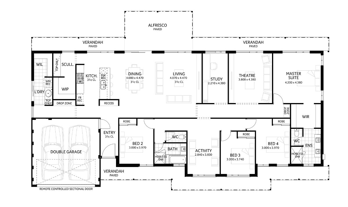 Plunkett Homes - Ferguson Valley | Hamptons - Floorplan - Ferguson Valley Luxe Hamptons Marketing Plan Cropped Jpg