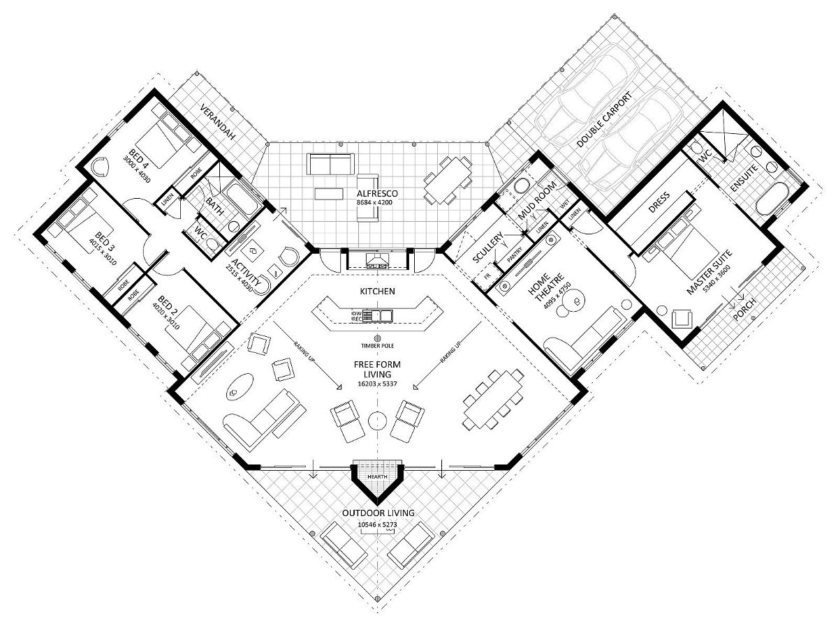 Rural Building Company - The Point View - Floorplan - 6368P The Pointview Brochure Artwork
