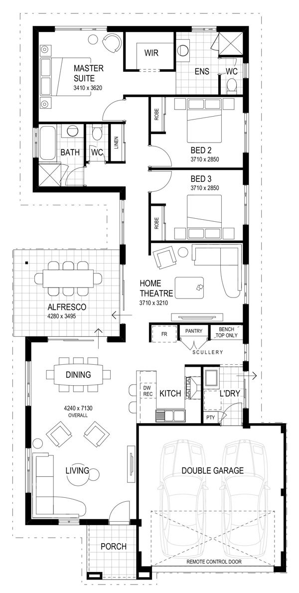 Wa Country Builders - The Yallingup - Floorplan - 3201P Yallingup 125M Brochure Artwork