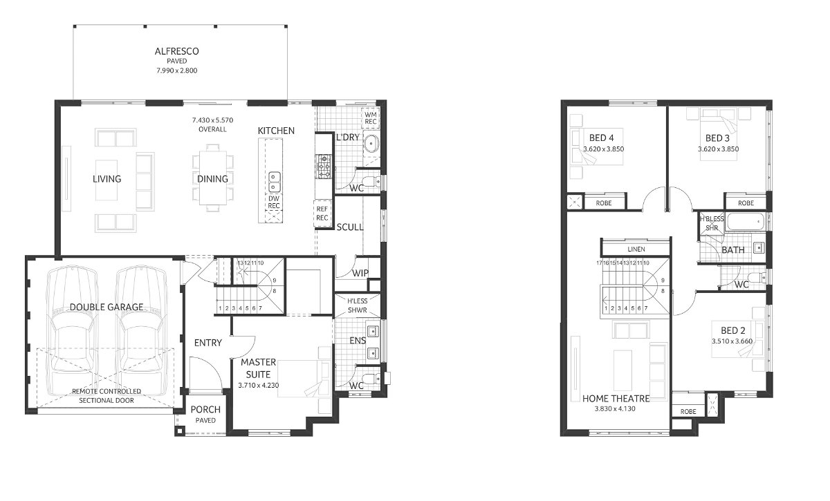 Plunkett Homes - Vincent | Federation - Floorplan - Vincent Federation Marketing Planjpg